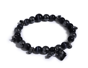 Black catseye bracelet