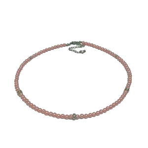Pink pearl choker / necklace